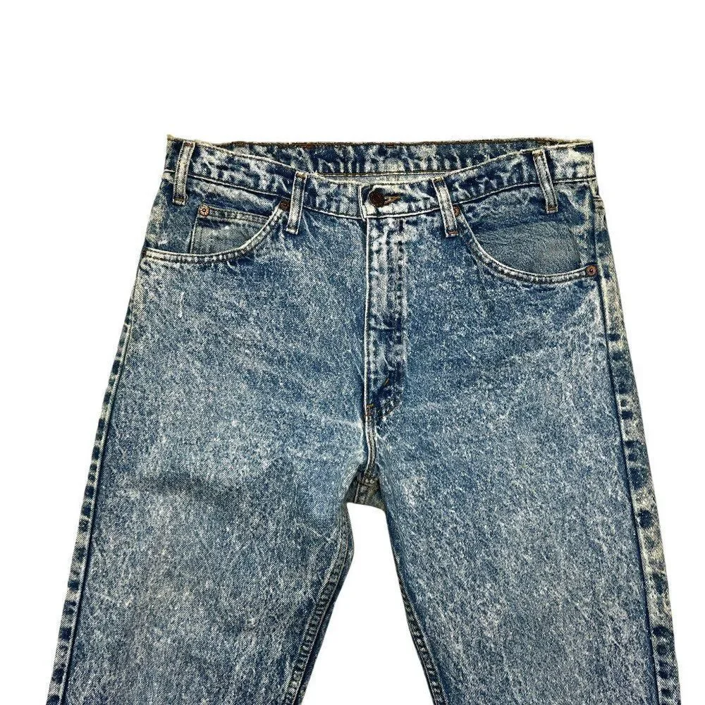Levi's 505 Jeans Men’s‎ 34 Acid Wash Orange Tag Vintage USA Straight Leg Denim